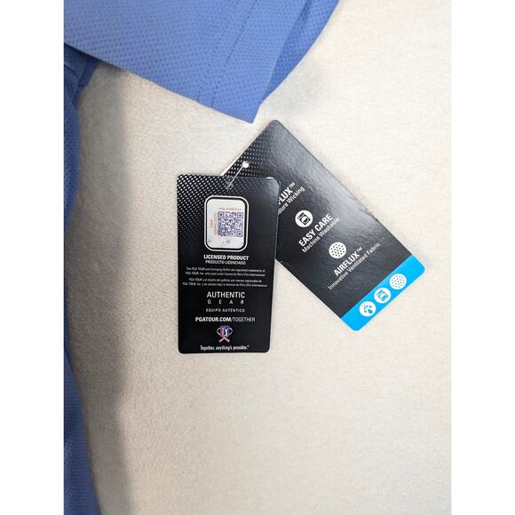 PGA Tour Airflux Blue‎ Polo Men's Size XXL New with Tags - Picture 3 of 5